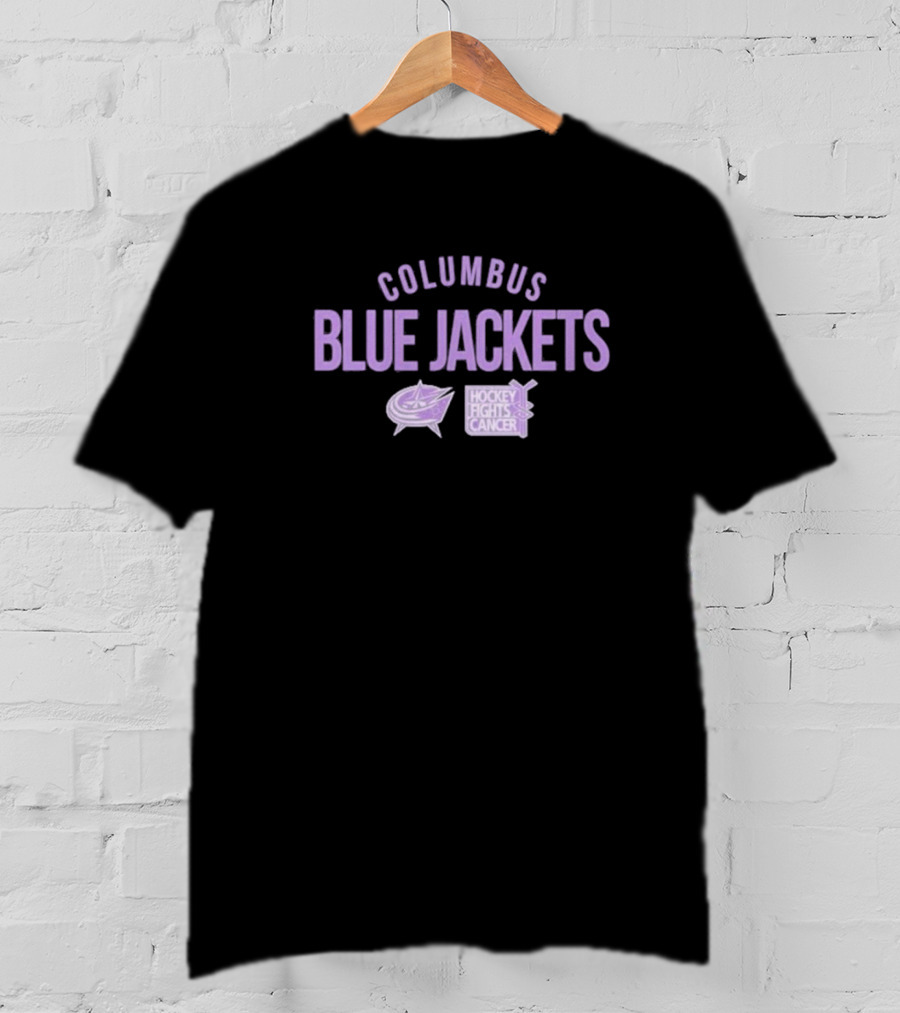 Columbus Blue Jackets Hockey Fights Cancer T-Shirt