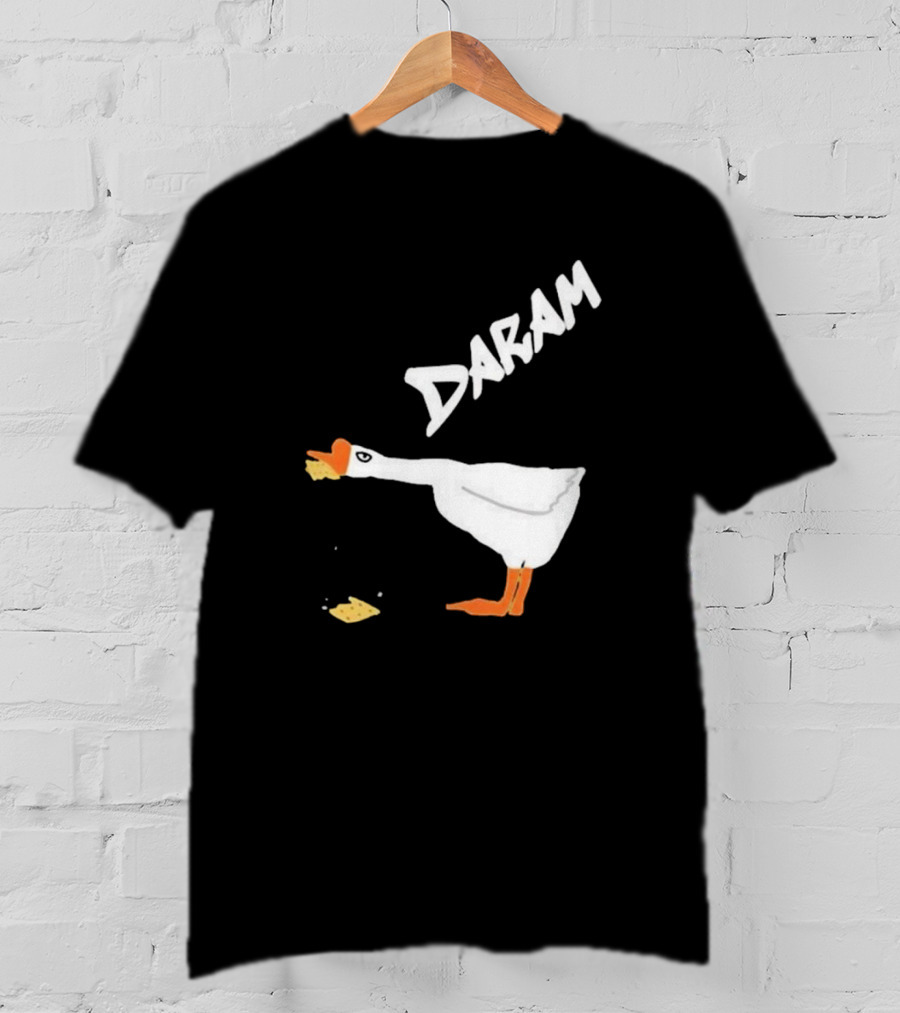 Goose Snack Humor Daram Goose Eating Cookie T-Shirt