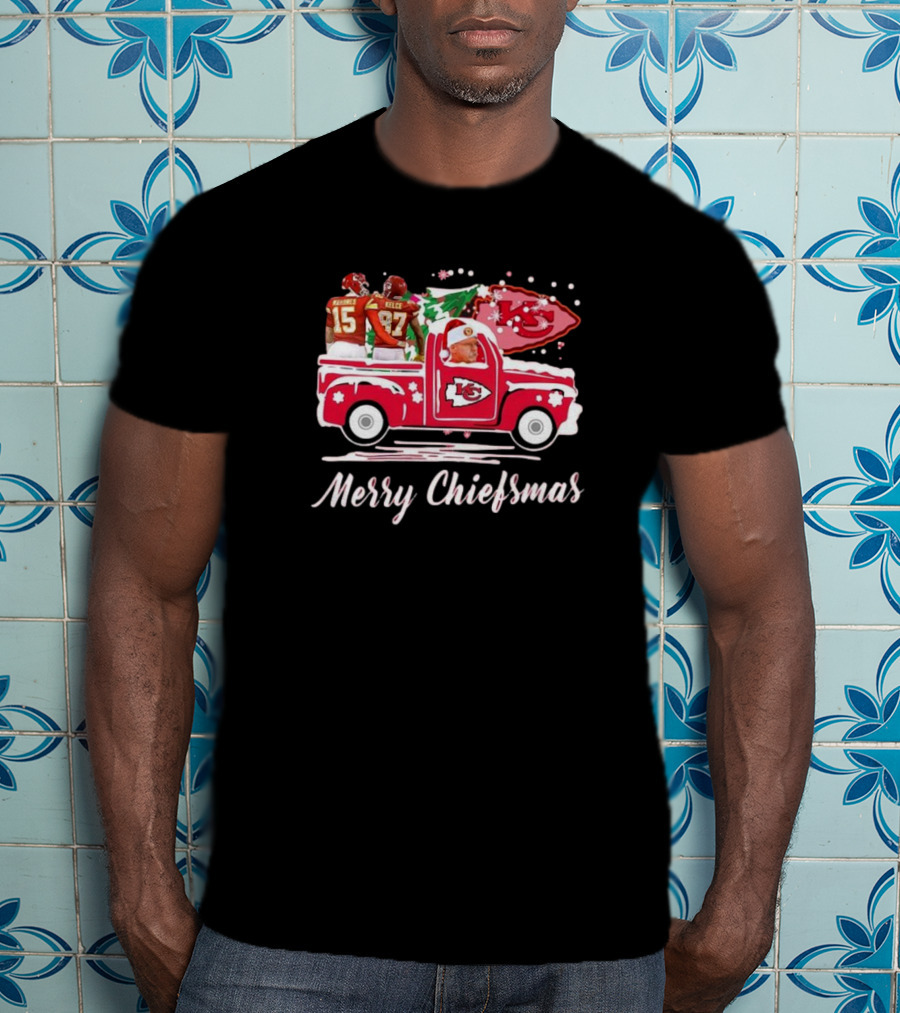 Merry Chiefsmas Kansas City Chiefs Football Holiday T-Shirt