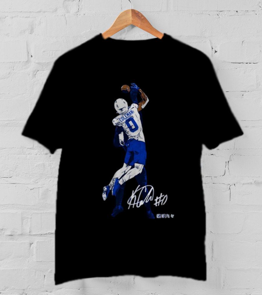 Keon Coleman One-Handed Catch NFLPA Signature #0 T-Shirt