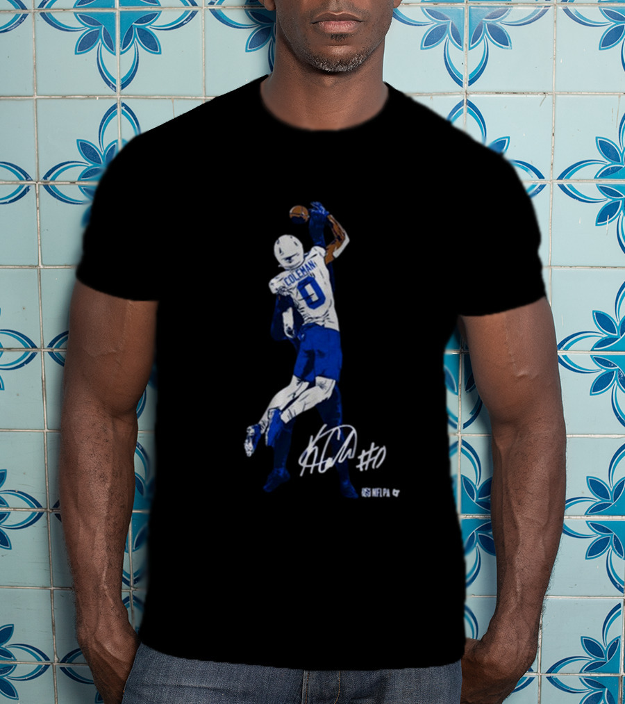 Keon Coleman One-Handed Catch NFLPA Signature #0 T-Shirt