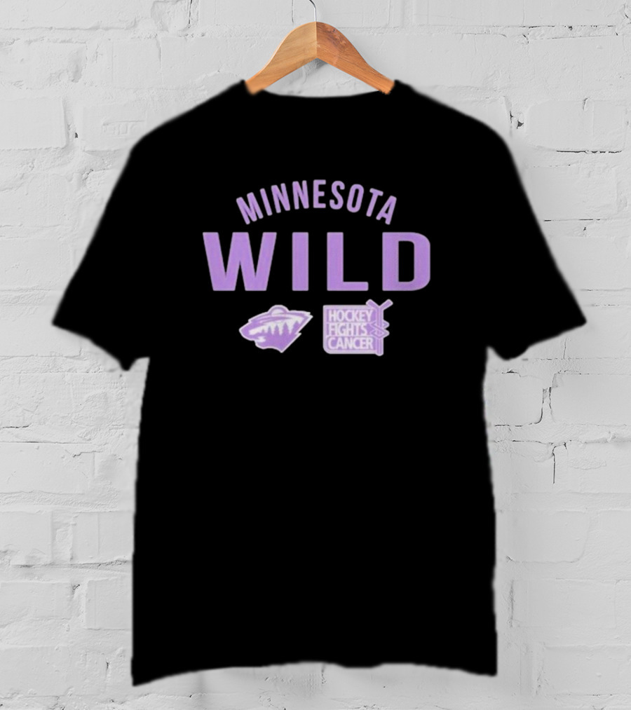 Minnesota Wild Hockey Fights Cancer T-Shirt