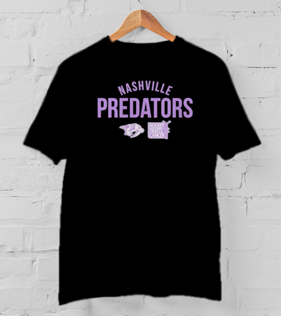 Nashville Predators Hockey Fights Cancer T-Shirt