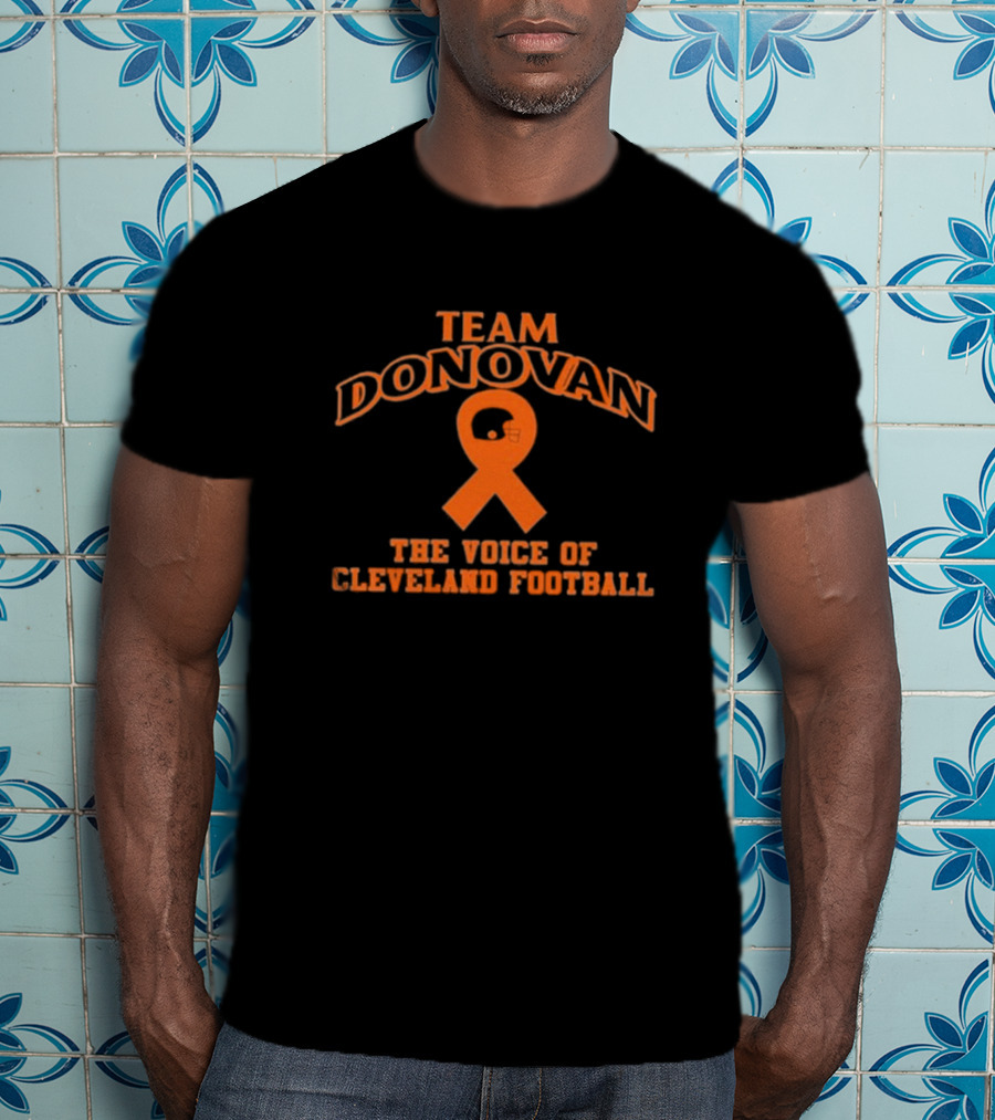 Nathan Zegura Team Donovan The Voice Of Cleveland Football T-Shirt