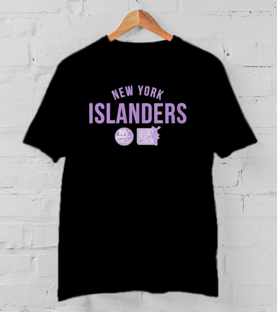New York Islanders Hockey Fights Cancer Purple T-Shirt