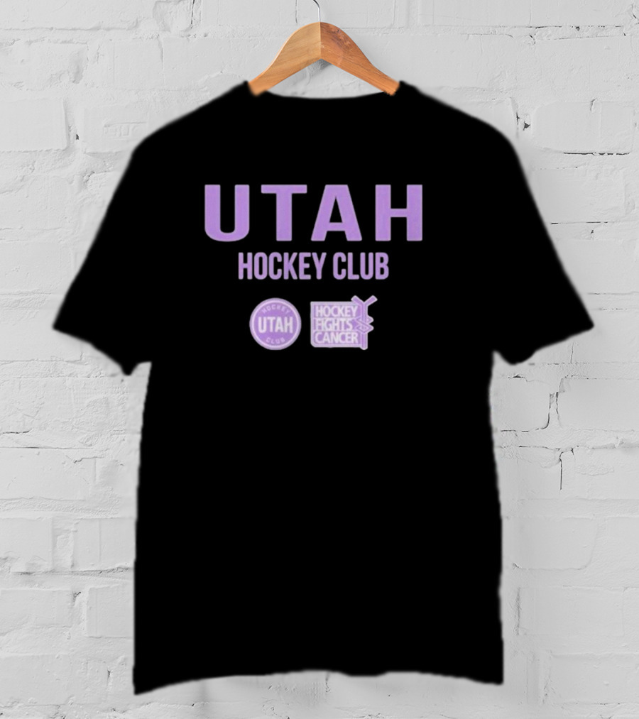 Utah Hockey Club Hockey Fights Cancer T-Shirt