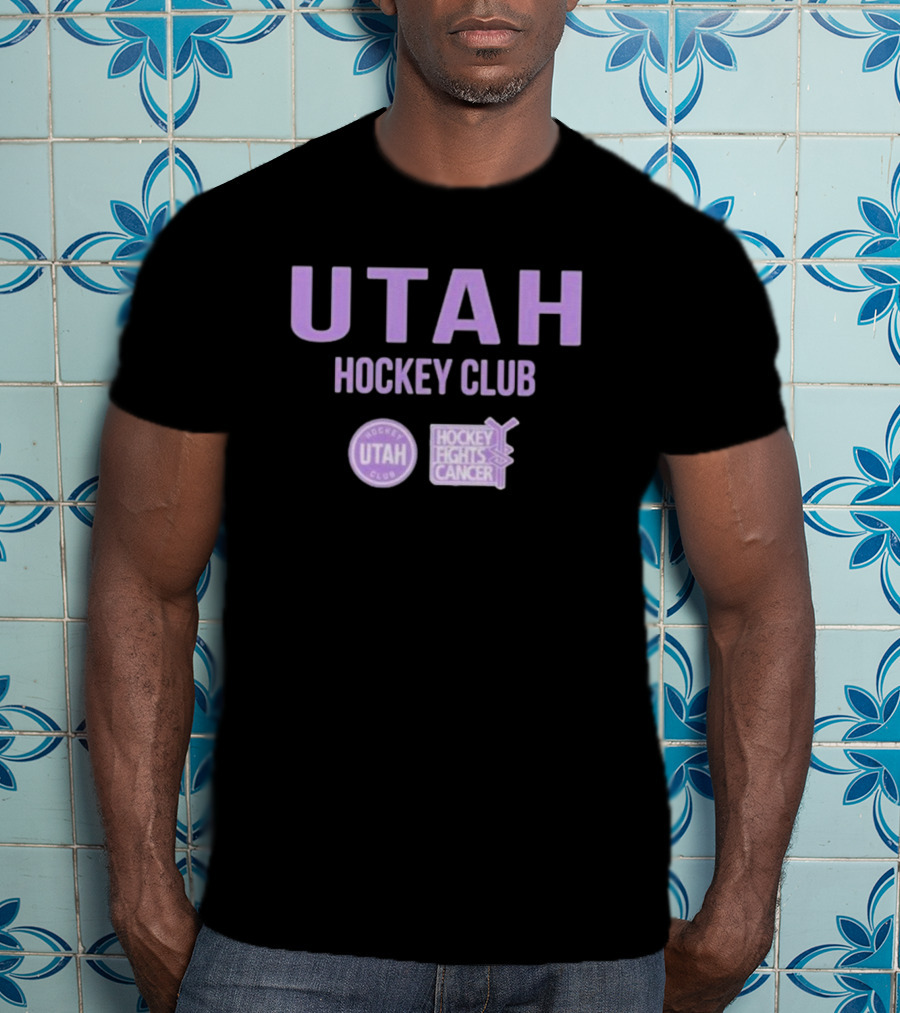 Utah Hockey Club Hockey Fights Cancer T-Shirt