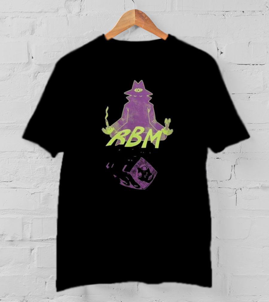 RBM Real Bad Man Merch With Mystical Meditation Icon And Cube T-Shirt