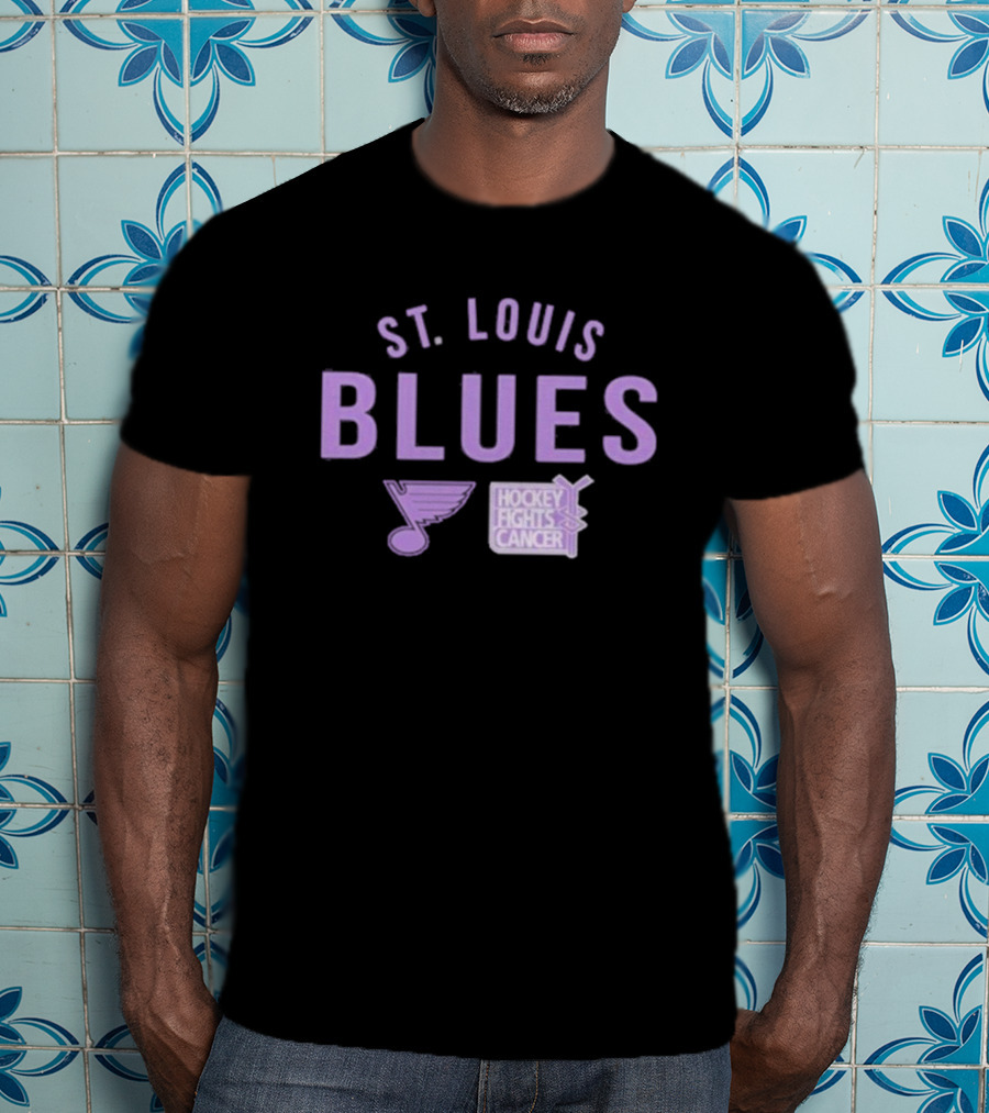 St. Louis Blues Hockey Fights Cancer Resilient Richmond T-Shirt