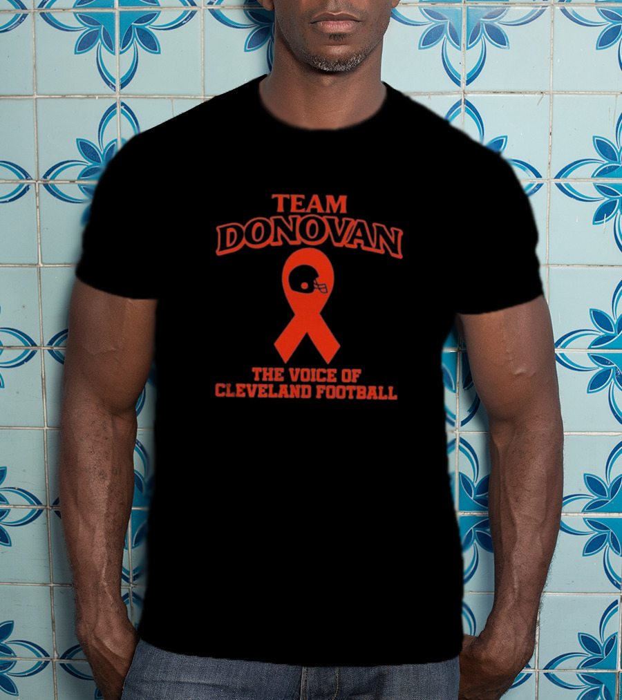 Team Donovan Cleveland Football Voice Helmet T-Shirt