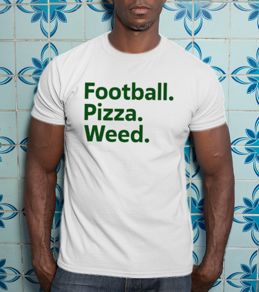 Dave Portnoy Football Pizza Weed Essentials T-Shirt