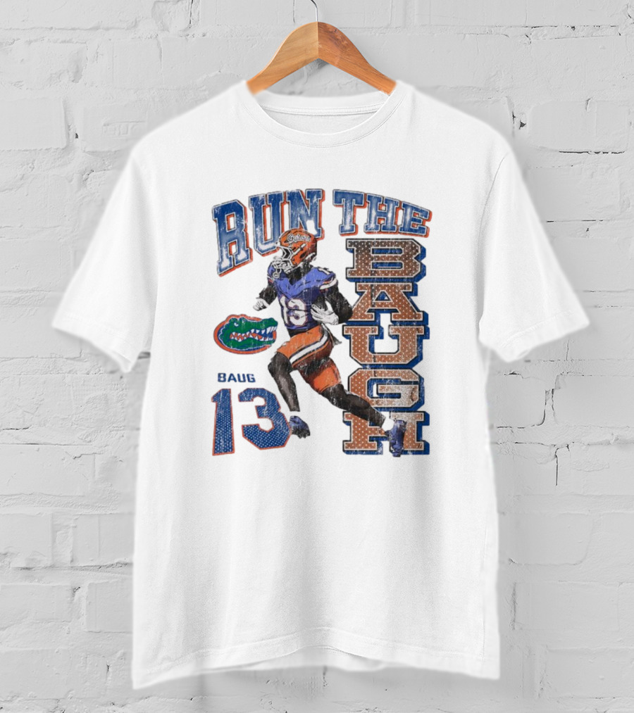 Run The Baugh Florida Gators Baug 13 Vintage T-Shirt