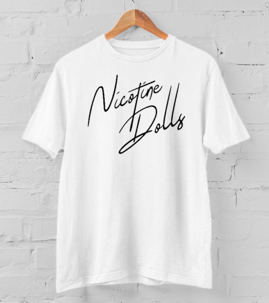 Nicotine Dolls Band Logo Signature T-Shirt