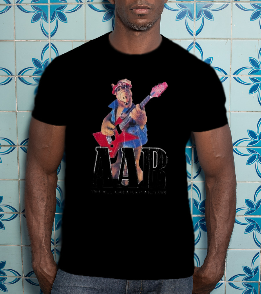 AAR The All American Rejects Alf Playing Guitar Vintage T-Shirt