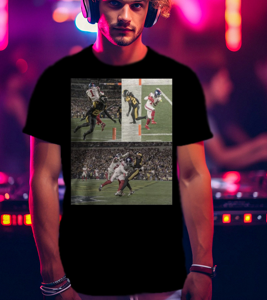 Malik Nabers George Pickens Both Close Scoring Touchdowns Football Moments T-Shirt