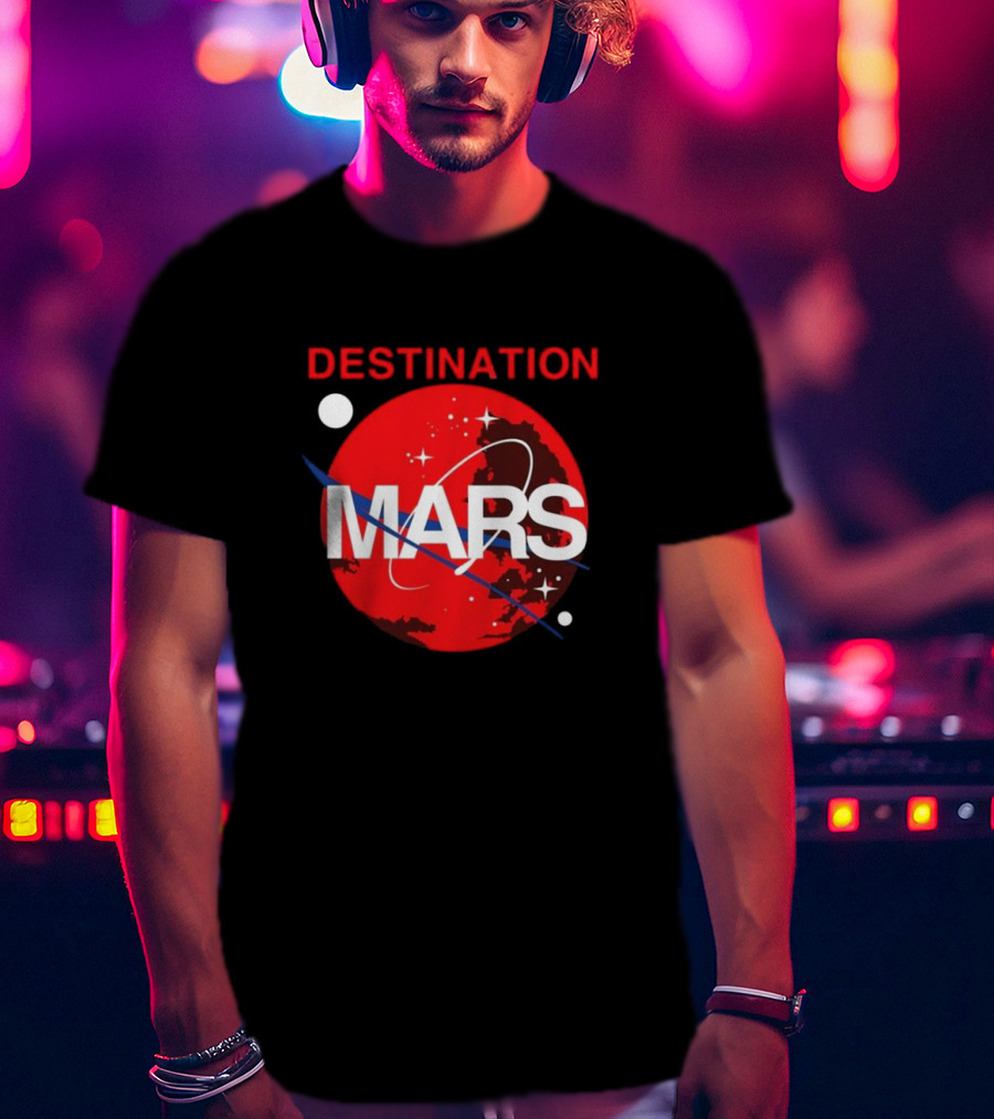 Buzz Aldrin Destination Mars NASA Space Exploration T-Shirt