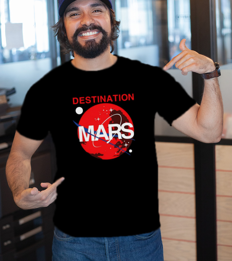 Buzz Aldrin Destination Mars NASA Space Exploration T-Shirt