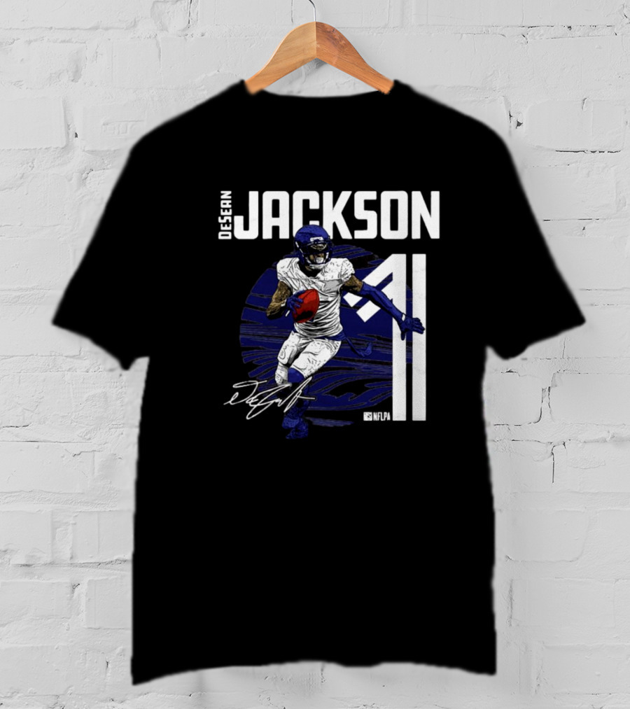 DeSean Jackson NFLPA Signature Baltimore Ravens Number 11 NFL T-Shirt