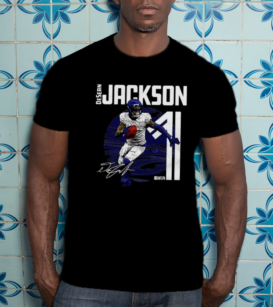 DeSean Jackson NFLPA Signature Baltimore Ravens Number 11 NFL T-Shirt