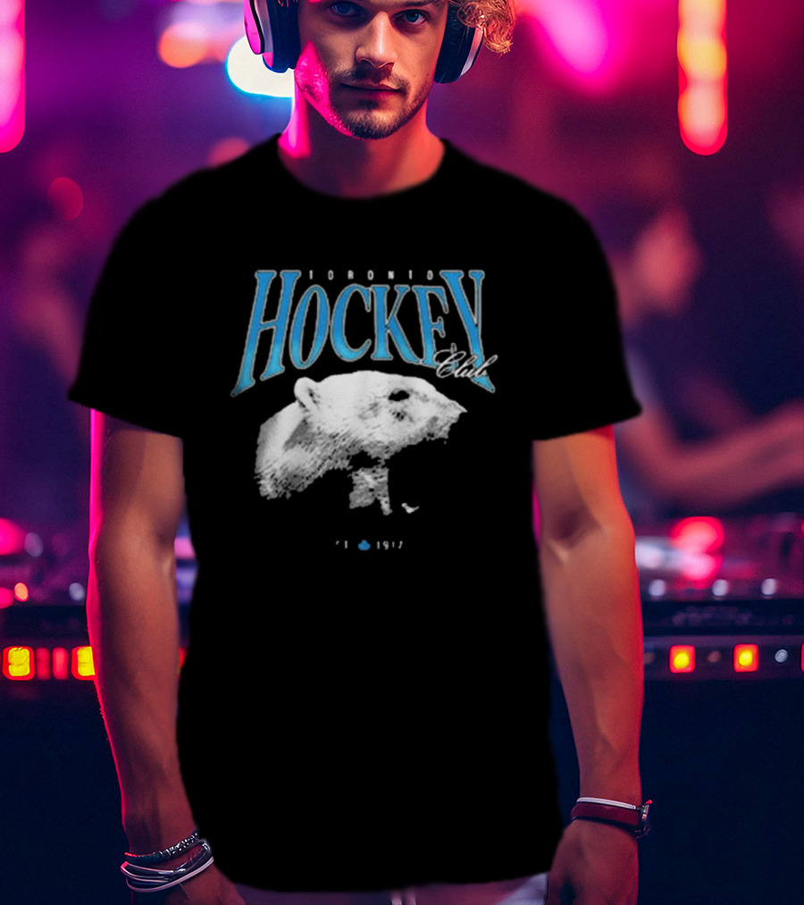 Toronto Hockey Club Est 1917 Flowbuds Vintage Ice Bear T-Shirt