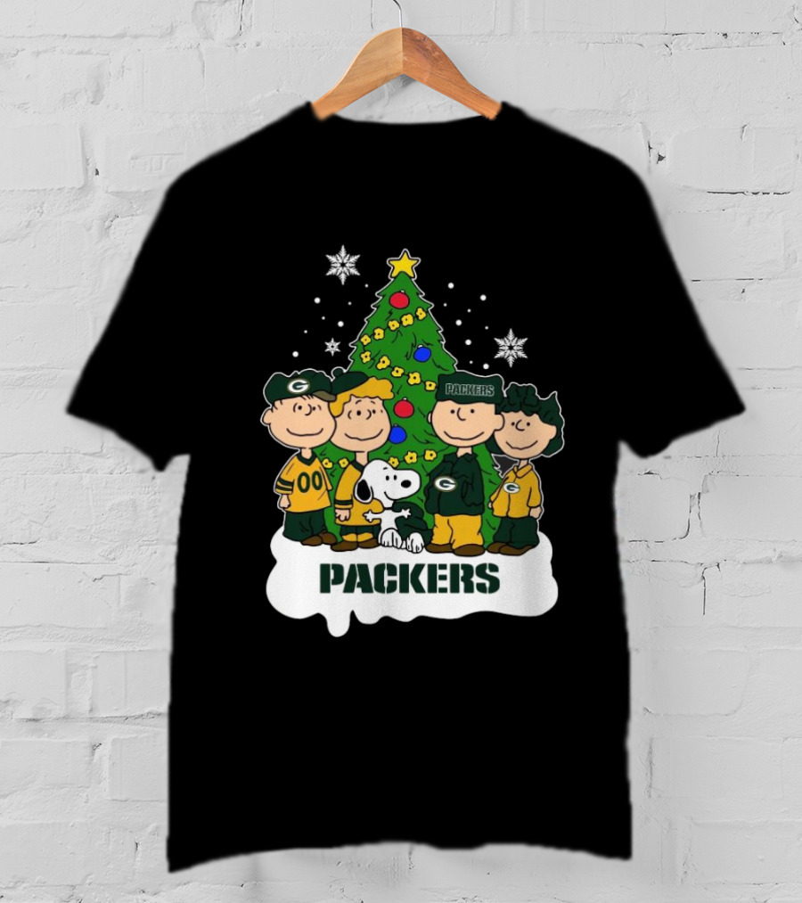 Snoopy The Peanuts Packers NFL Christmas T-Shirt