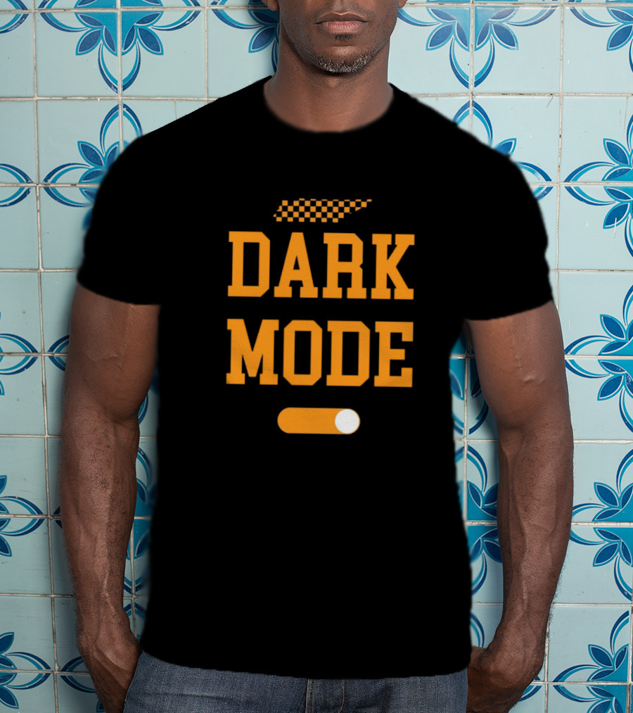 Tennessee Vols Dark Mode On Knoxtalgia Checkerboard T-Shirt