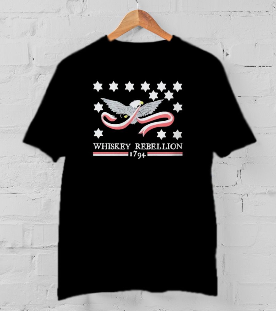 Whiskey Rebellion 1794 Flag Eagle And Stars T-Shirt