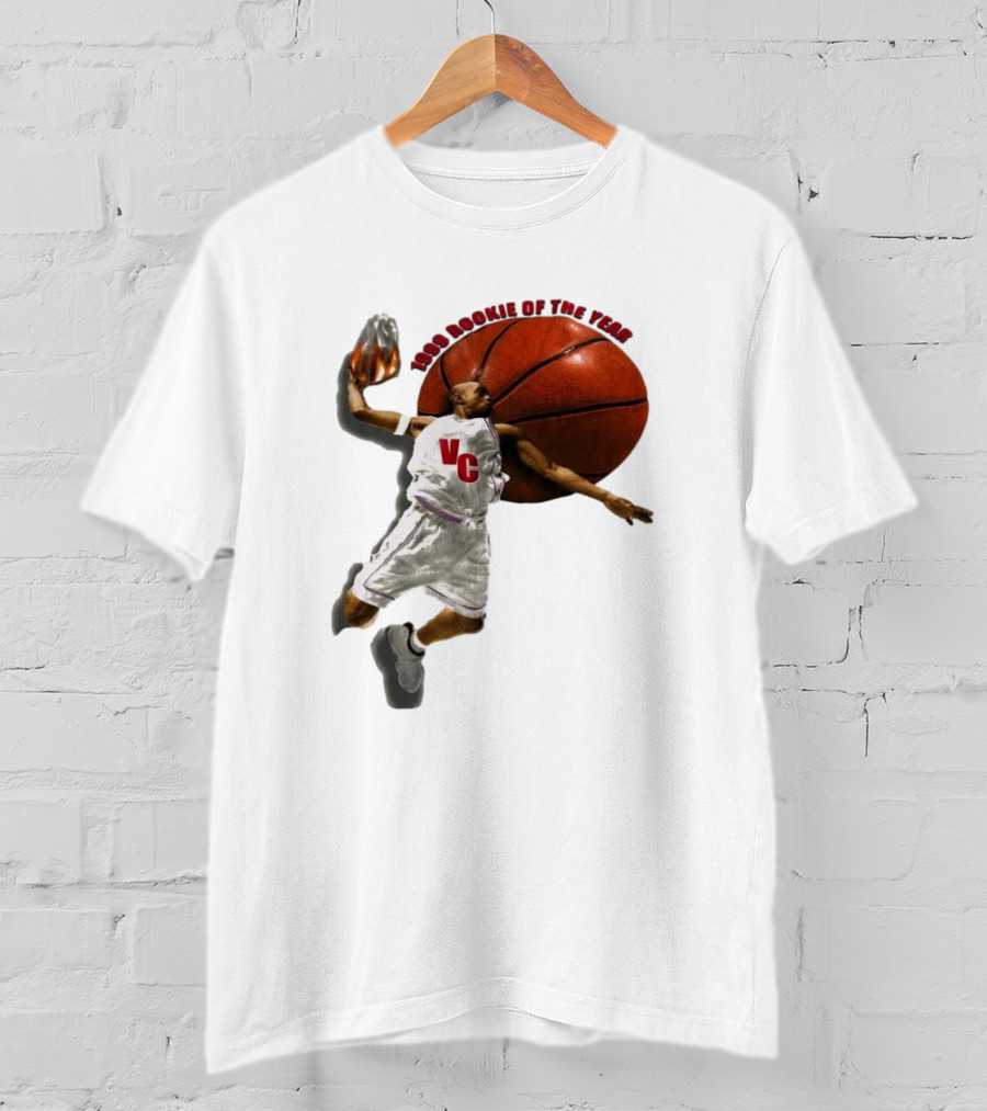 1999 Rookie Of The Year VC Toronto Raptors NBA Signature Vince Carter T-Shirt