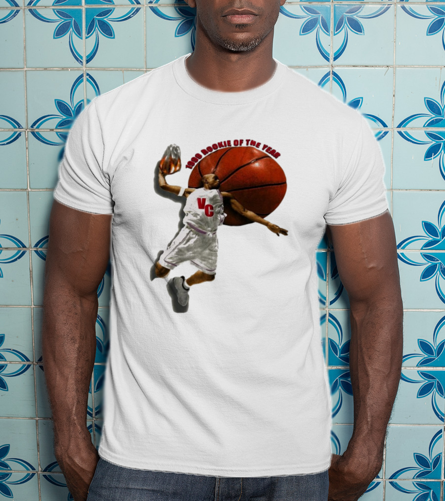 1999 Rookie Of The Year VC Toronto Raptors NBA Signature Vince Carter T-Shirt