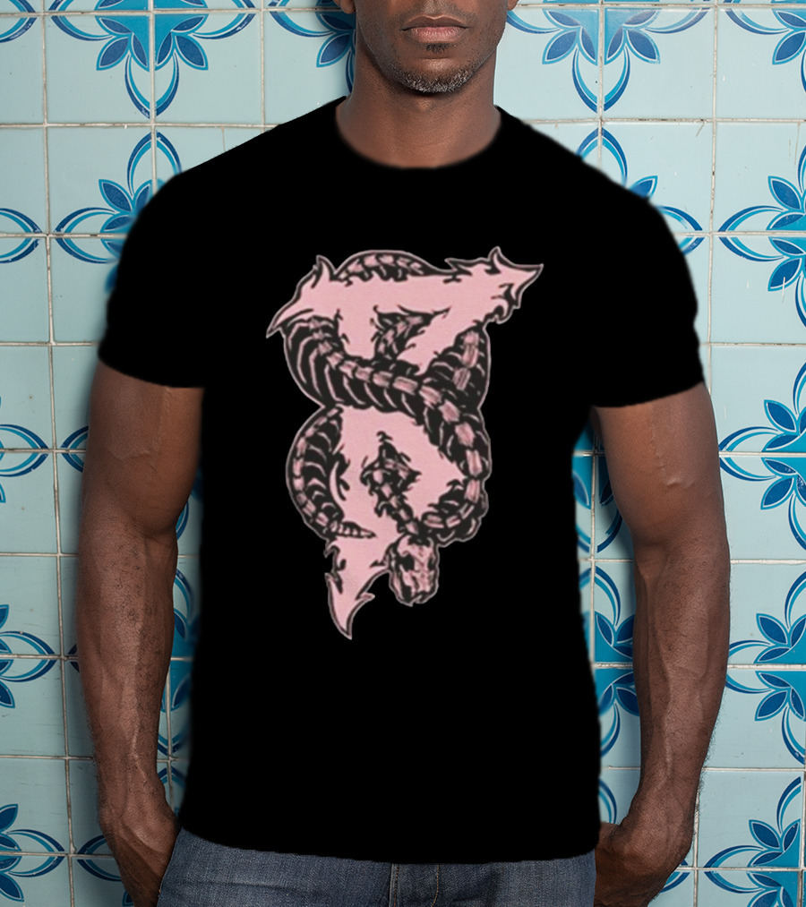 Beartooth Band Merch Metal Snake Pink T-Shirt