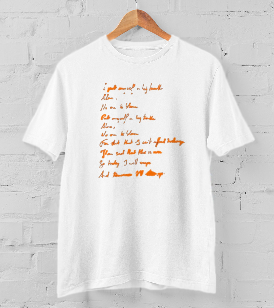 I Got Myself In Big Trouble Alone Lyrics Dark Grey T-Shirt