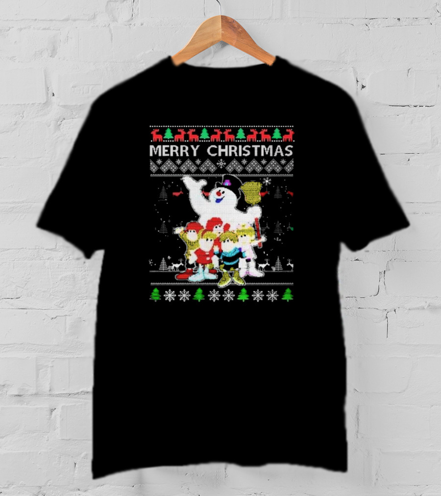 Merry Christmas Ugly Movie Cartoon Frosty The Snowman T-Shirt