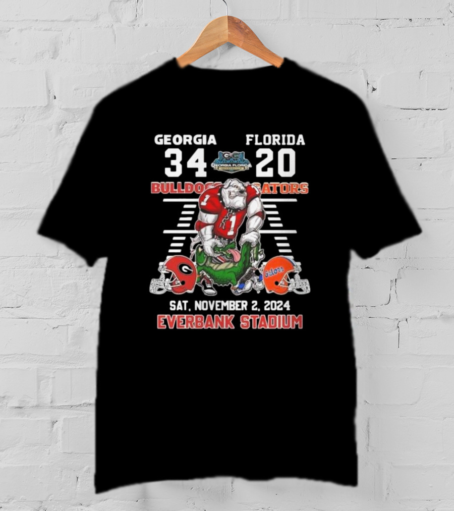 Georgia Bulldogs 34 Florida Gators 20 Everbank Stadium November 2, T-Shirt