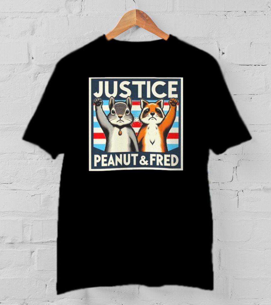 Justice Peanut Fred Squirrel Cat Campaign T-Shirt