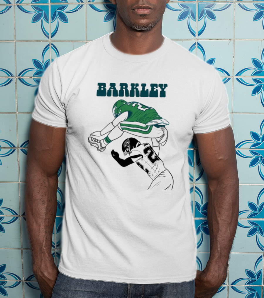Barkley Leaps Over Jaguars Cornerback T-Shirt
