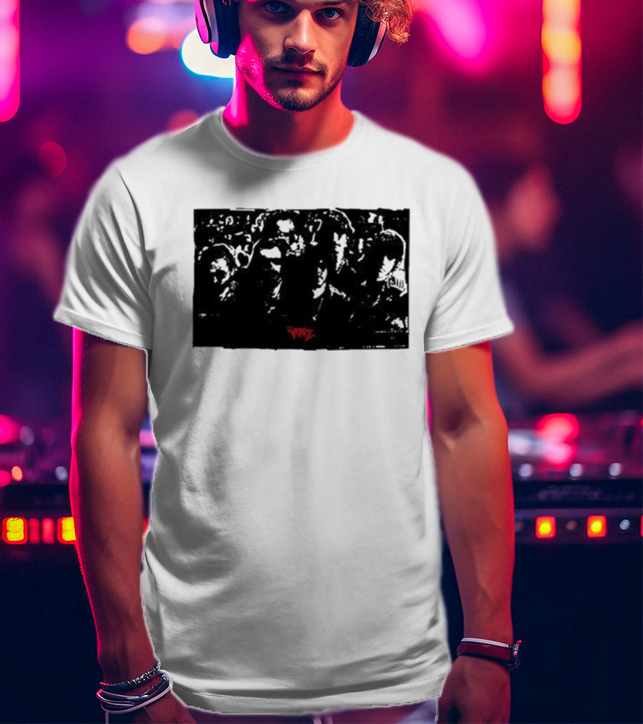 The Voidz Group Photo Black And Red Album Cover Aesthetic T-Shirt