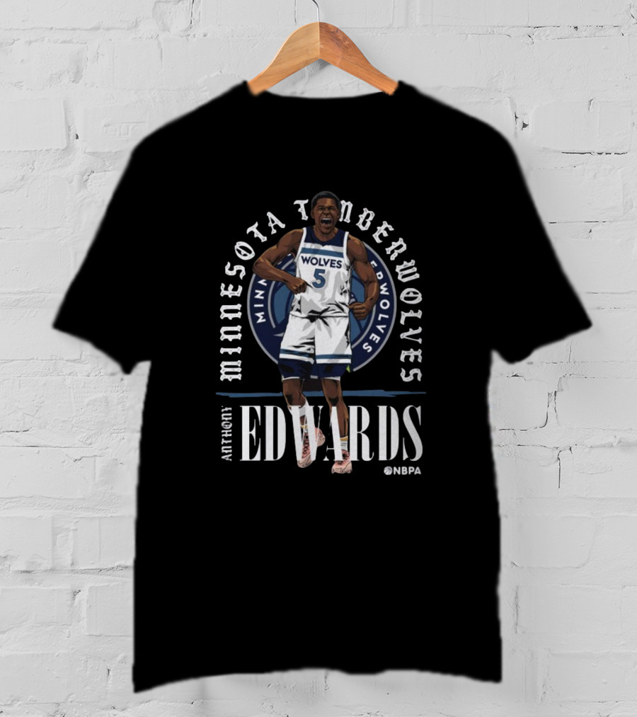 Anthony Edwards Minnesota Timberwolves Wolves NBPA T-Shirt