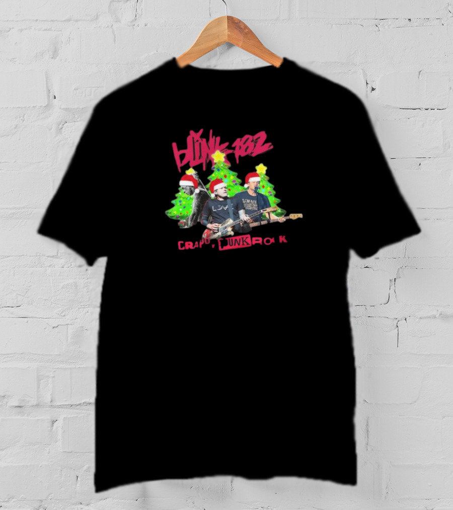 Blink-182 Christmas Trees Crappy Punk Rock 182 T-Shirt