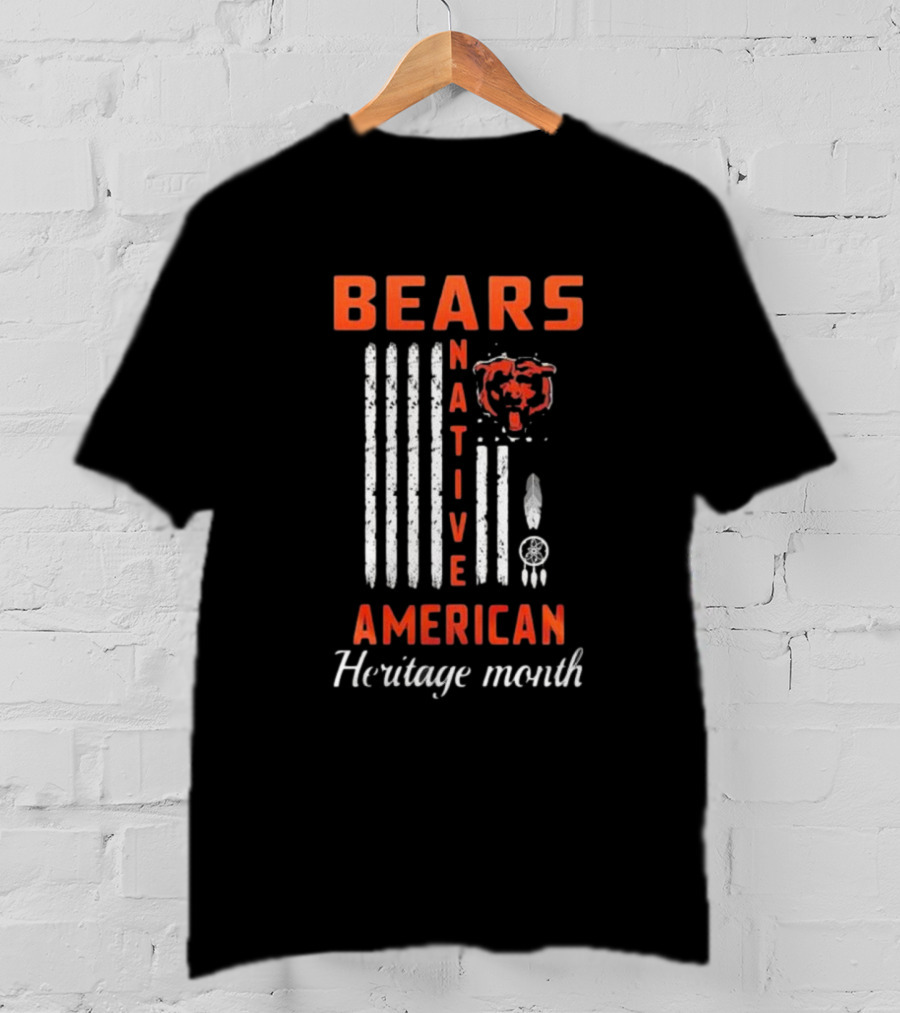 Chicago Bears Native American Heritage Month Bears American Heritage Month T-Shirt