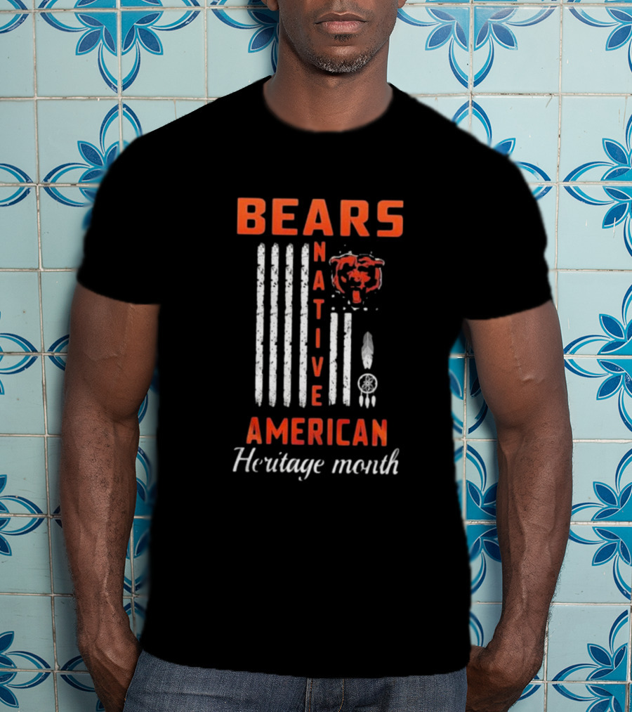 Chicago Bears Native American Heritage Month Bears American Heritage Month T-Shirt