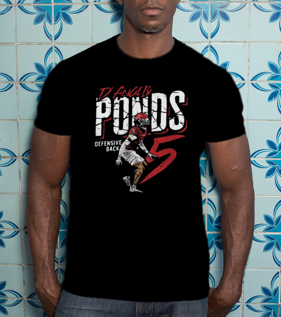 D'Angelo Ponds Defensive Back Indiana Hoosiers Number 5 College Football Player T-Shirt