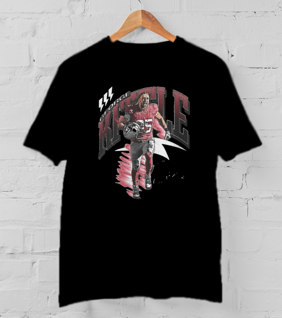 George Kittle San Francisco 49ers Football Retro 85 Signature T-Shirt