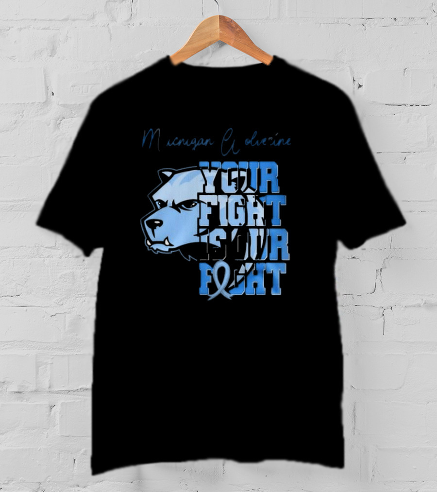 Michigan Wolverines Your Fight Is Our Fight Tackle Diabetes Awareness T-Shirt
