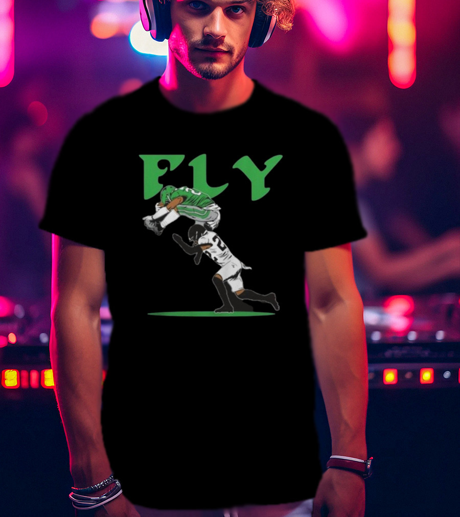 Saquon Barkley Fly No-Look Hurdle T-Shirt