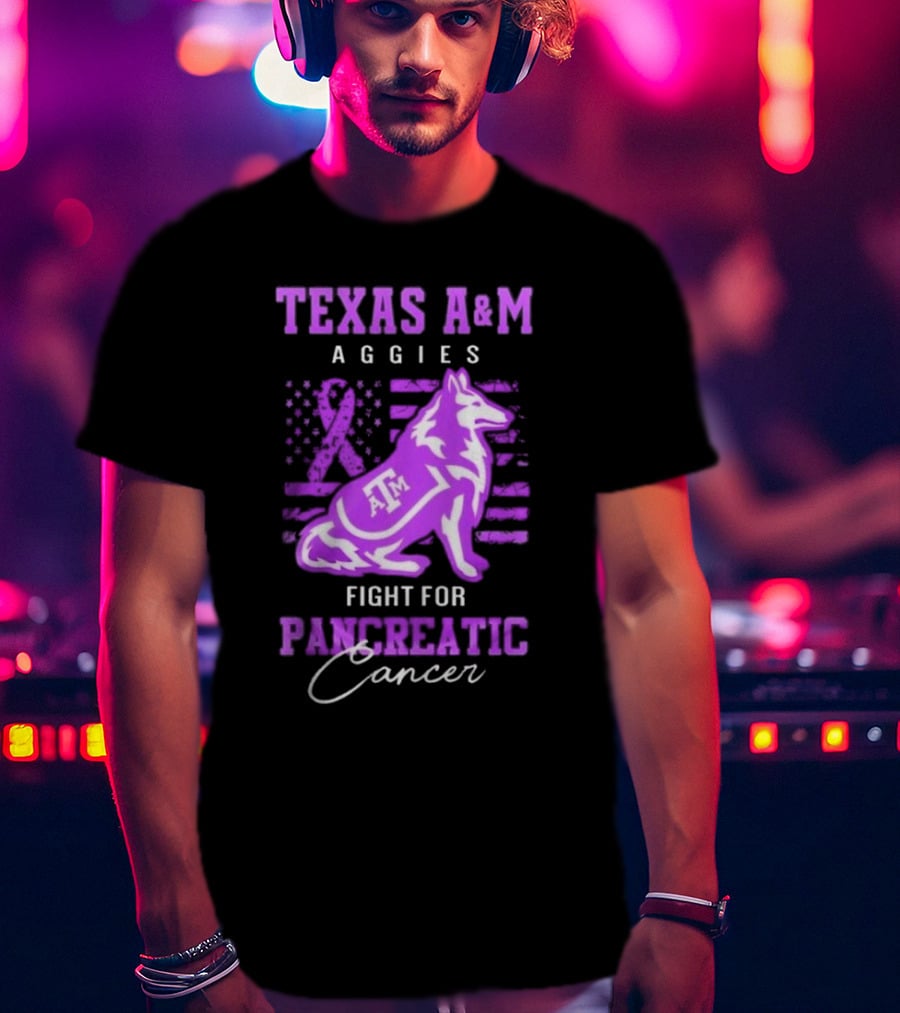 Texas A&M Aggies Fight For Pancreatic Cancer T-Shirt