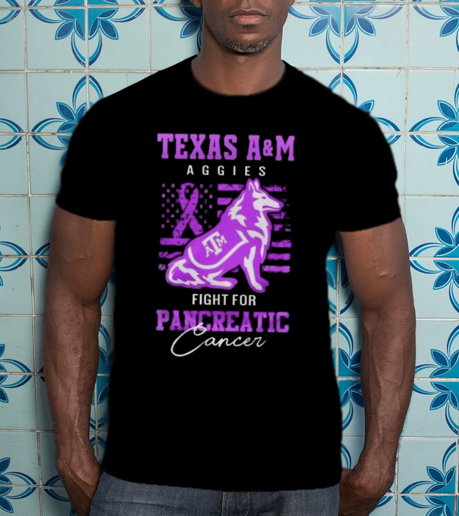 Texas A&M Aggies Fight For Pancreatic Cancer T-Shirt