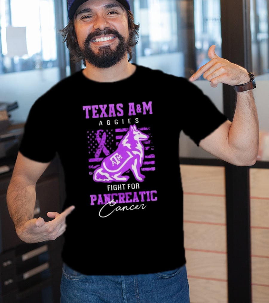 Texas A&M Aggies Fight For Pancreatic Cancer T-Shirt