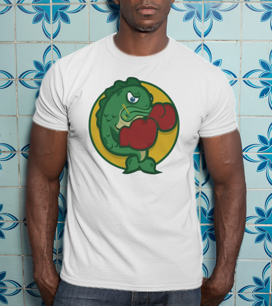 Hookline Sinkers Boxing Fish Icon T-Shirt