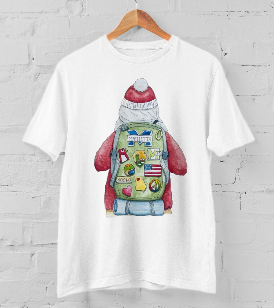 Santa Marietta 30060 Backpack Merry Christmas T-Shirt