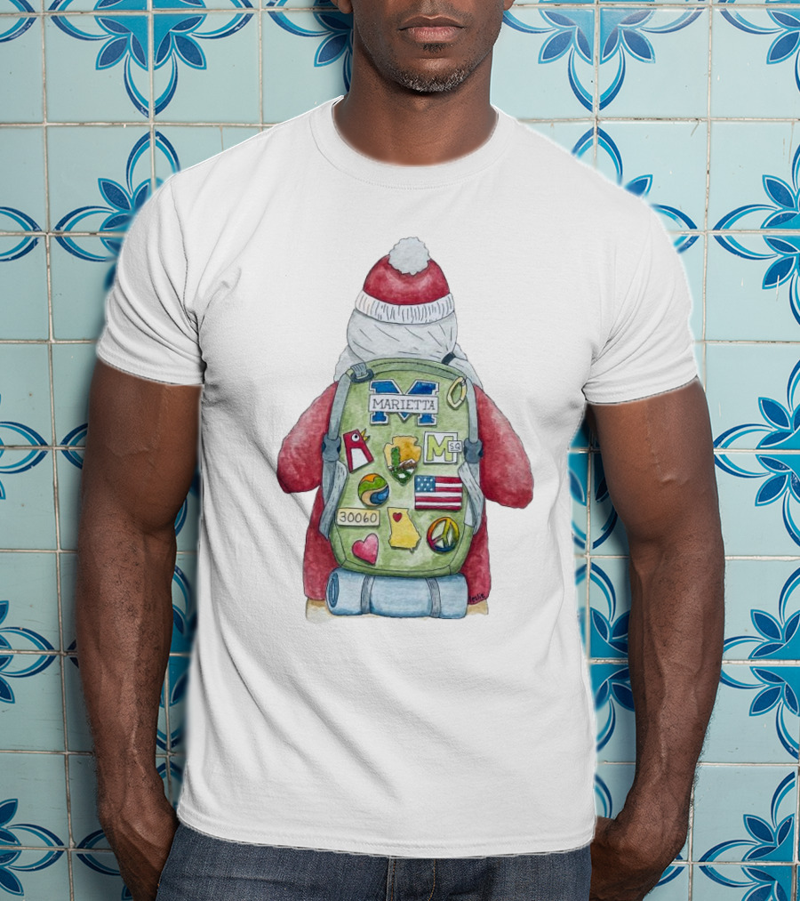 Santa Marietta 30060 Backpack Merry Christmas T-Shirt